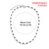 Personalized Simple Imitation Pearl Beads Fashionable Black Geometric Crystal Collarbone Chain Necklace for Men