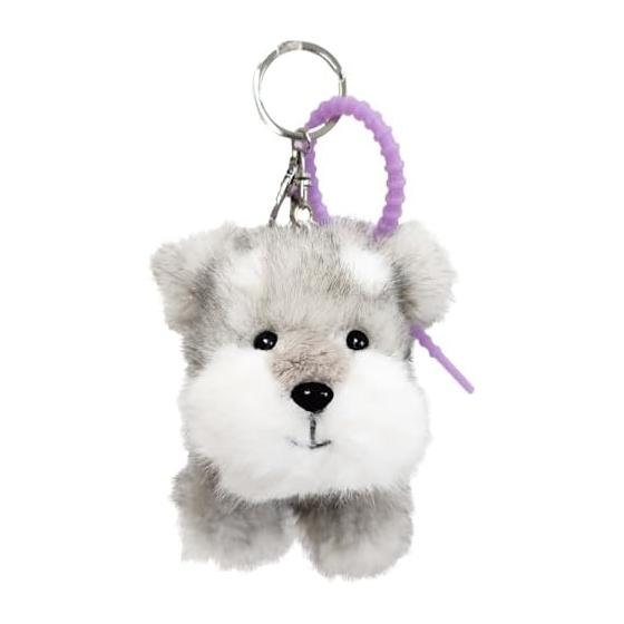[BESTEVER] Fluffy Furries Plush Keychain Bag Charm Dog Schnauzer Schnauzer 46262