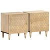 Nightstands (2 pcs) 40 x 33 x 46 cm Solid Mango Wood
