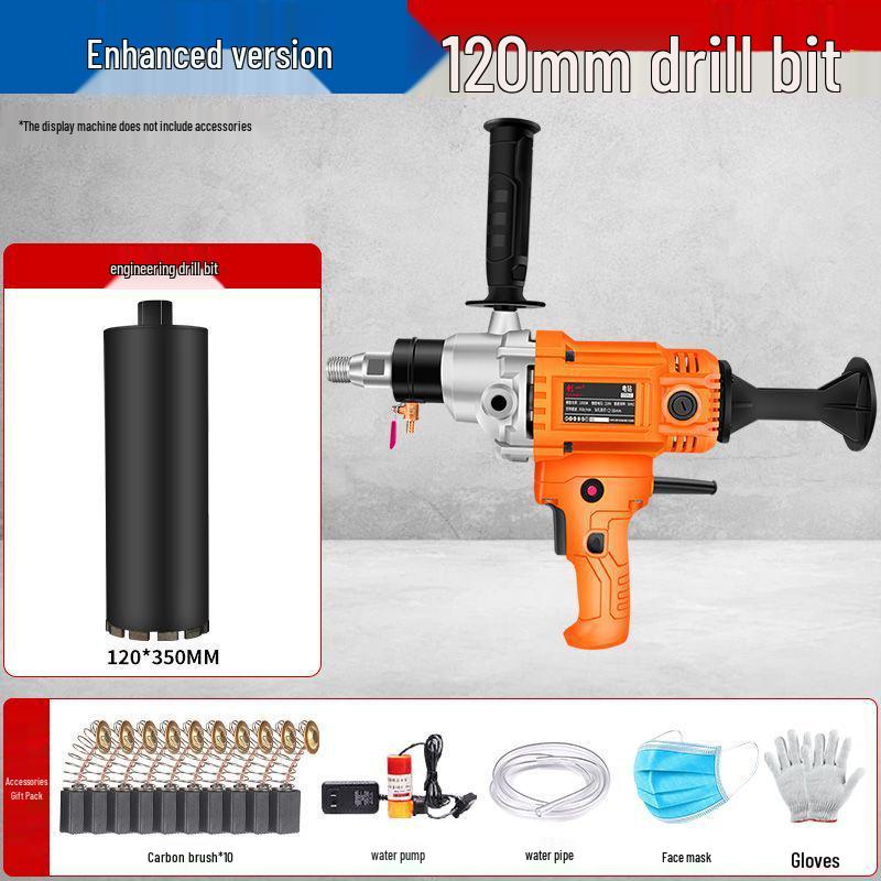 High-Power Handheld Wet/Dry Core Drill for Concrete and Water Drilling