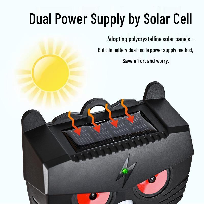 Solar-Powered Infrared Animal Repeller for Rats, Birds & Pigs