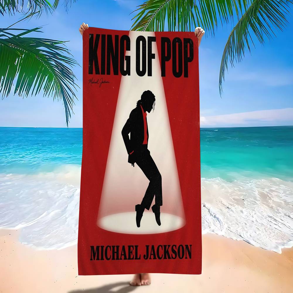 Popular Singer M-Michael J- Jackson Classics Beach Towel Bath Towels for Microfiber Quick Dry Sand Free Beach Yoga Spa Gym Pool