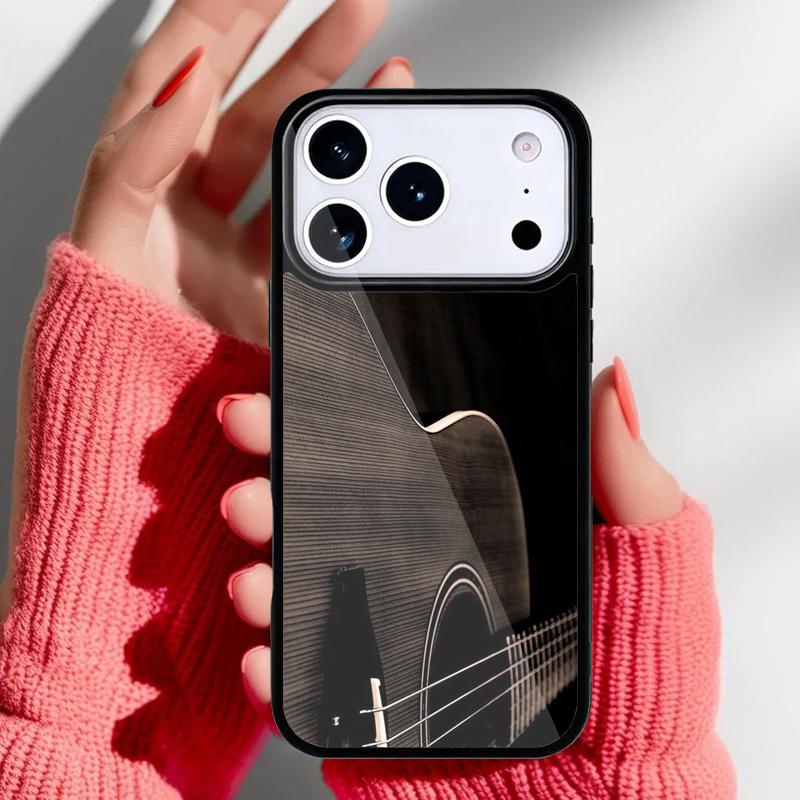 Musical Violin Guitar Phone Case for iPhone 17 Air 16e 15 14 13 Pro Max Back Cover for 12 11 Pro Coque
