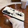 Black Cat Cartoon Pattern Glass Phone Case for Samsung Galaxy S26 S25 S24 S23 S22 S20 fe/plus/Ultra Anti Drop