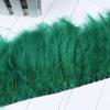 1Meter Colorful Turkey Marabou Feathers Trim Ribbon 10-15cm for Wedding Clothing Party Dress DecorationSewing Plumes