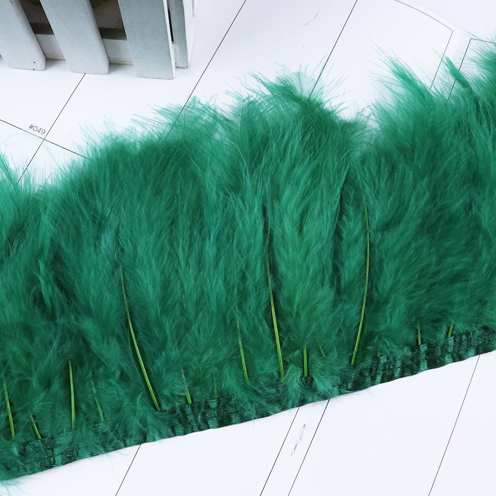 1Meter Colorful Turkey Marabou Feathers Trim Ribbon 10-15cm for Wedding Clothing Party Dress DecorationSewing Plumes