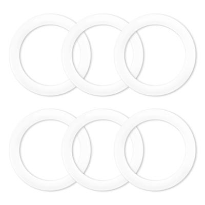 6-dielna sada tesnení pre Bialetti Moka Express Dama (Kapacita 6 šálok) - Náhradné tesniace krúžky zo silikónu potravinárskej kvality pre hliníkový kávovar na sporák