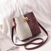 Borsa a secchiello Borsa a tracolla da donna spalla atmosfera di tendenza borsa di grande capacità abbinamento colori borsa a tracolla