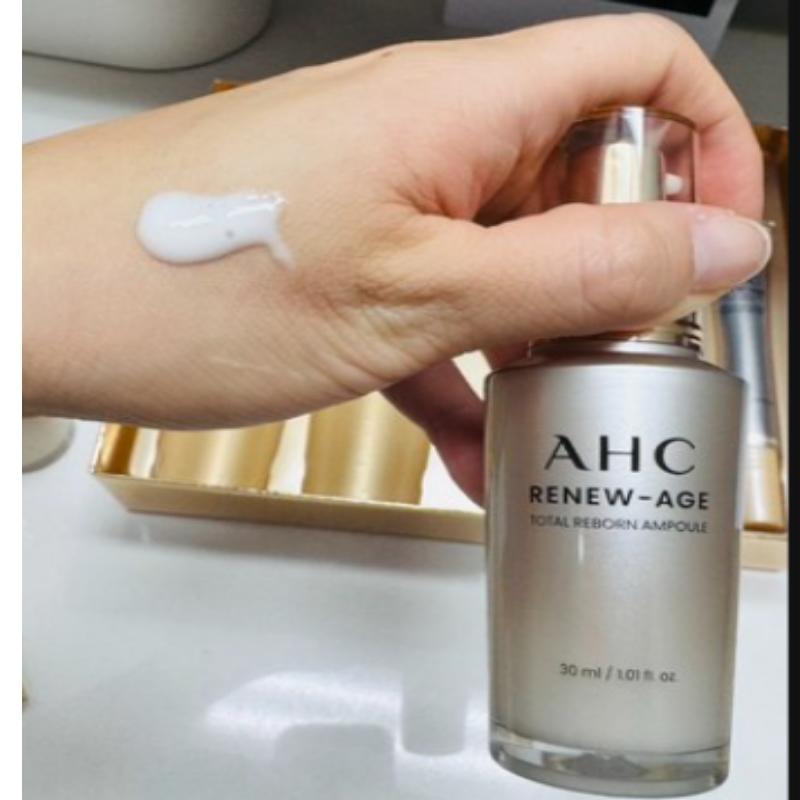 AHC Renew Age Total Skincare Set Toner, Emulsion, Ampoule, Cream + Eye Cream (5 Items)