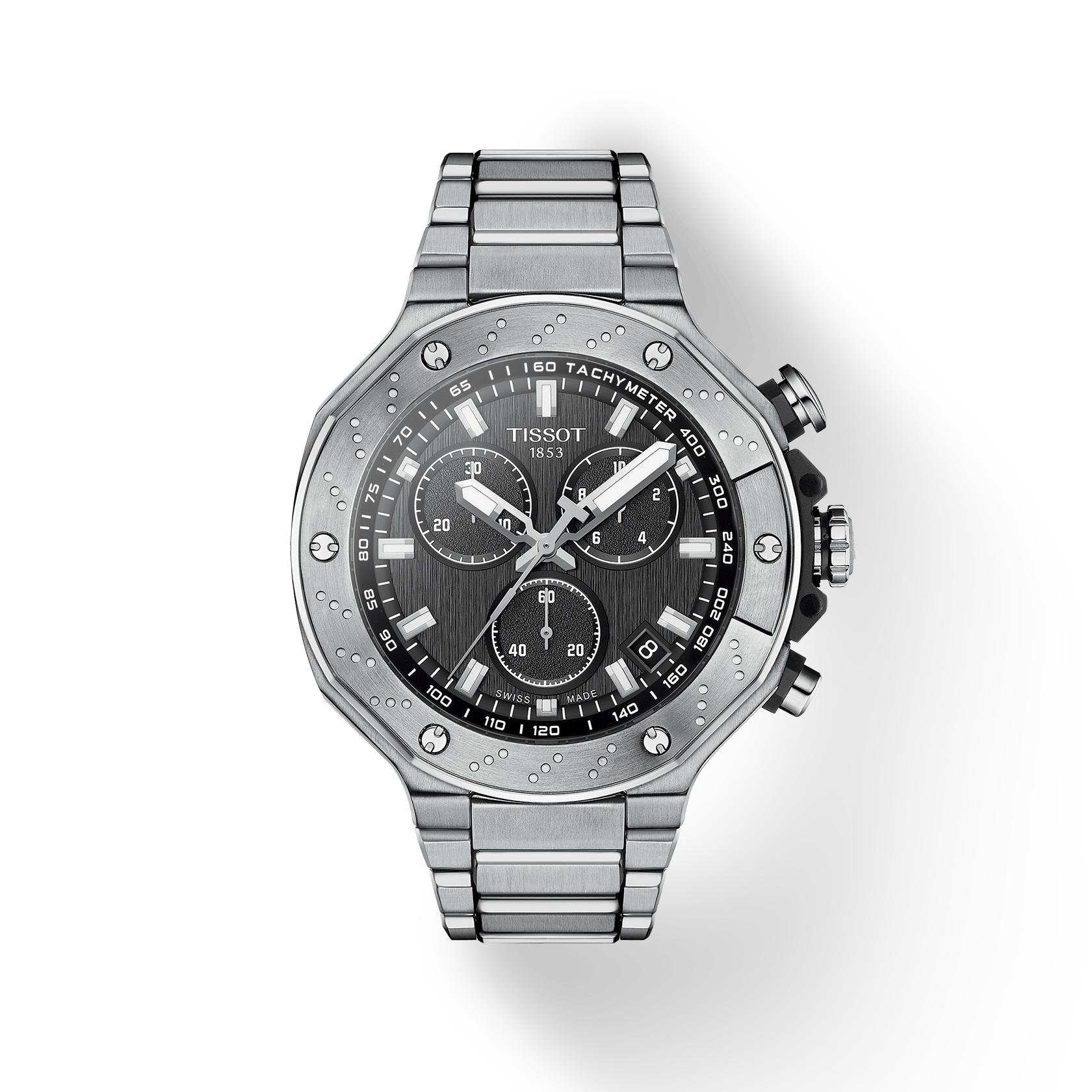 Tissot Stainless Steel black Dial Men s Fashion Watch T141.417.11.051.01 чёрный
