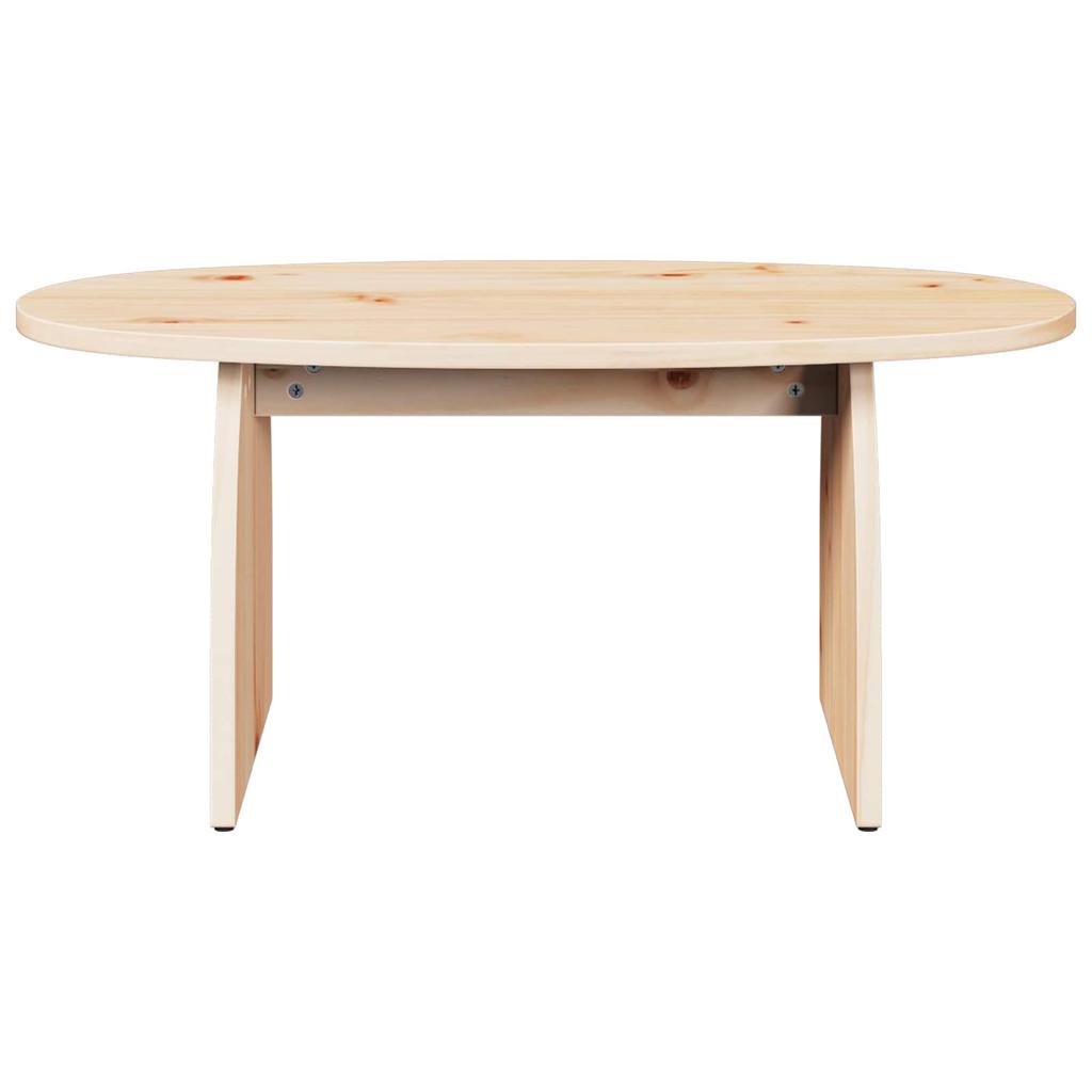 Coffee Table Brown 80 x 40 x 35 cm Solid Pine Wood