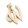 European and American Style Stainless Steel Pendant Jewelry - 26 Golden Titanium Steel Letters