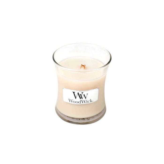 Bougie - WOODWICK - Mini Bougies - Gousse De Vanille - Bois Naturel - Intérieur
