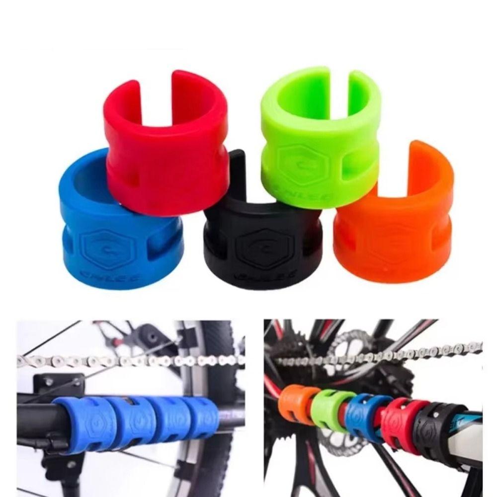Rubber Bicycle Protective Gear Protective Ring Protection Ring Guard Chain  Folding Bike