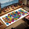 Mr. Men Little Miss Large Size Mouse Pad Large Gaming Table Cushion Non-slip Laptop Tablet Big Mousepad XXL Mat Mini PC Playmat With Lock edge