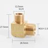 M12 M14 M16 M18 Metrico 1/8" 1/4" 3/8" 1/2" BSP Maschio Gomito a 90 Gradi Raccordo Tubo in Ottone Connettore Accoppiatore Acqua Gas Olio