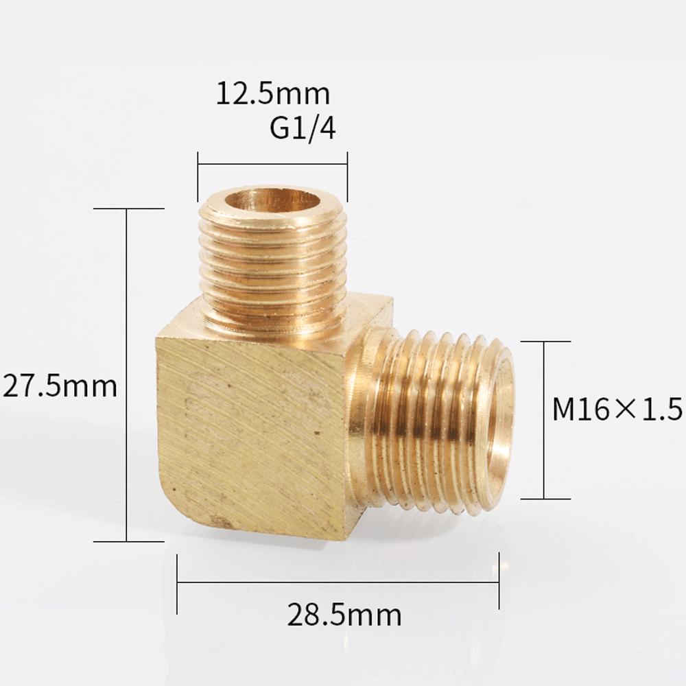 M12 M14 M16 M18 Metrico 1/8" 1/4" 3/8" 1/2" BSP Maschio Gomito a 90 Gradi Raccordo Tubo in Ottone Connettore Accoppiatore Acqua Gas Olio