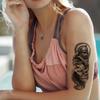 12pcs Temporary Tattoo Eagle Tattoo Realistic Temporary Tattoos Rose Tattoo Tower Tattoo Black And Grey Realism For Arm Male