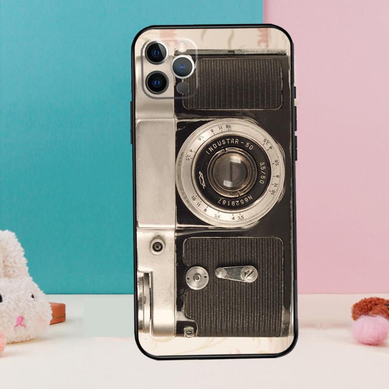 Retro Camera Vintage Phone Case For iPhone 17 Air 16 15 14 13 12 11 Pro Max 12 13 mini 15 16 Plus 16e Cover Coque
