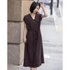 Elegant V-Neck Cap Sleeve Summer Dress