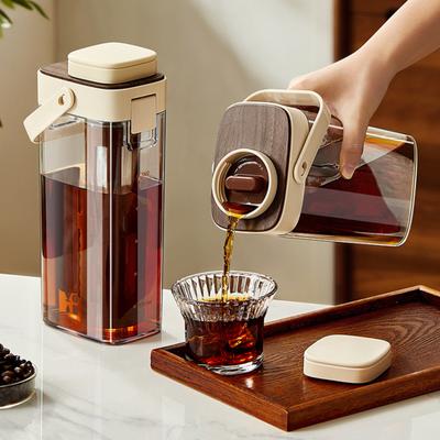 Cold Brew Coffee Maker 1000ml Capacity Cold Brew Pitcher with Lid Heat Resistant
