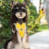 X Shaped Dog Harness Vest Set for Small Meidum Dogs Harness Leash Reflective Puppy Cat Chest Strap Outdoor Walking Chest Strap