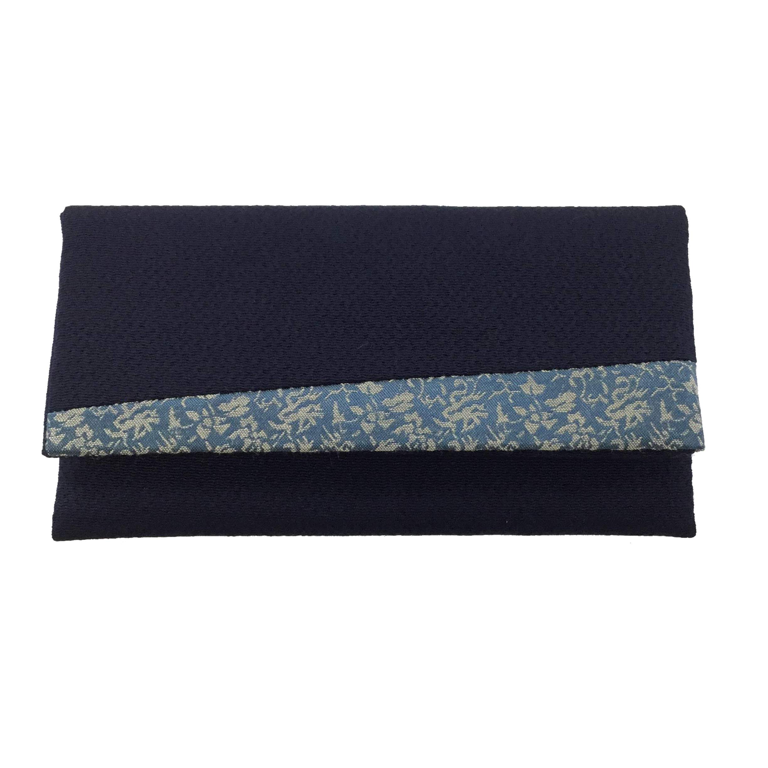 

[Daiko Sangyo] Мішечок для молитовних намистин з дамаської тканини Фурувата, 803, темно-синій