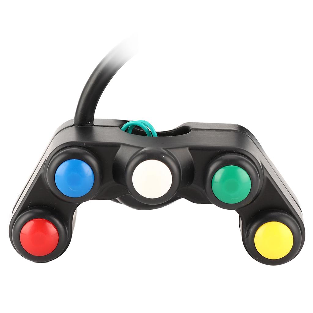 5 Buttons ATV Motorcycle Control Switch Assembly for 22mm (78in) Handlebar with Waterproof Handle