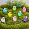 10/20 Stück Mini-Harz-Entenfiguren Kleine Piratenenten-Figur Miniaturtiere Ornamente für DIY-Feengarten Glas-Bo