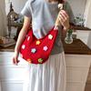 Large Capacity Hollow Knitted Bag Women's Summer 2025 New Versatile Shoulder Shopping Bag Woven Tote Bag