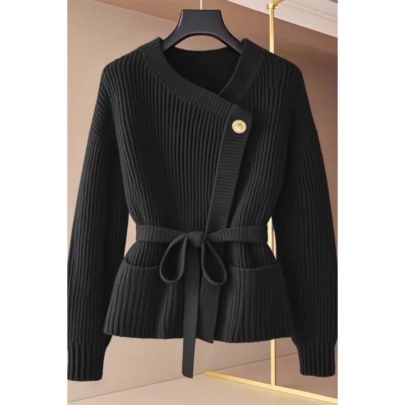 

Женский кардиган 2025 Зима Красный - Стильный, Уникальный, Приталенный Вязаный Свитер Топ One Size 80-130