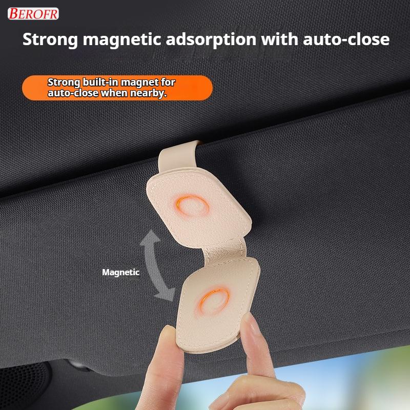 1PC Car Sun Visor Glasses Clips Interior Eyeglasses Storage Holder Compact Storage For HONDA CRV Accord Civic Fit Odyssey