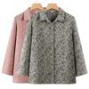 Pure Cotton Long-Sleeve Shirt for Middle-Aged and Elderly Women, Ideal for Spring and Autumn