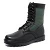 Mens Mid-Calf Leather Boots British Style Plain Flat Heel Non-Slip Casual
