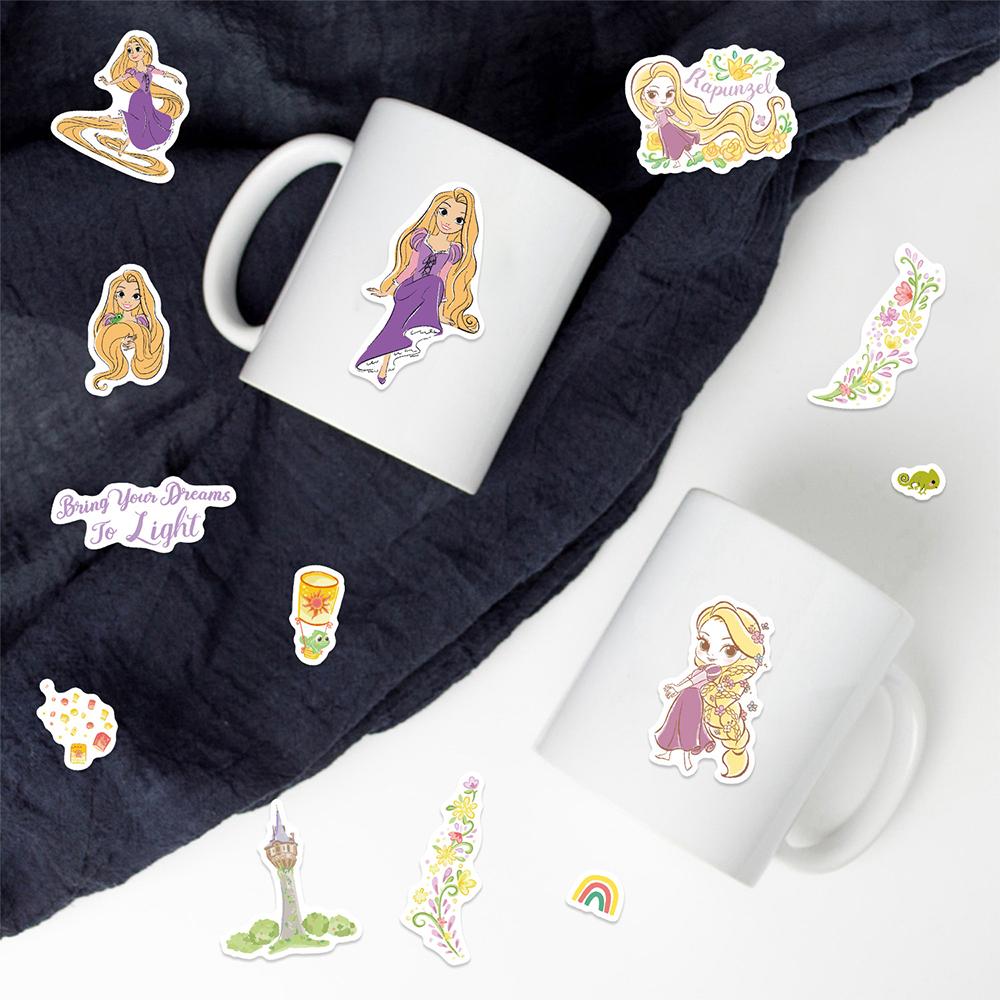 816Sheets Disney Princess Series Puzzle Stickers Cute Snow White Rapunzel Diy Assemble Jigsaw Decals For Suitcase Guitar Laptop