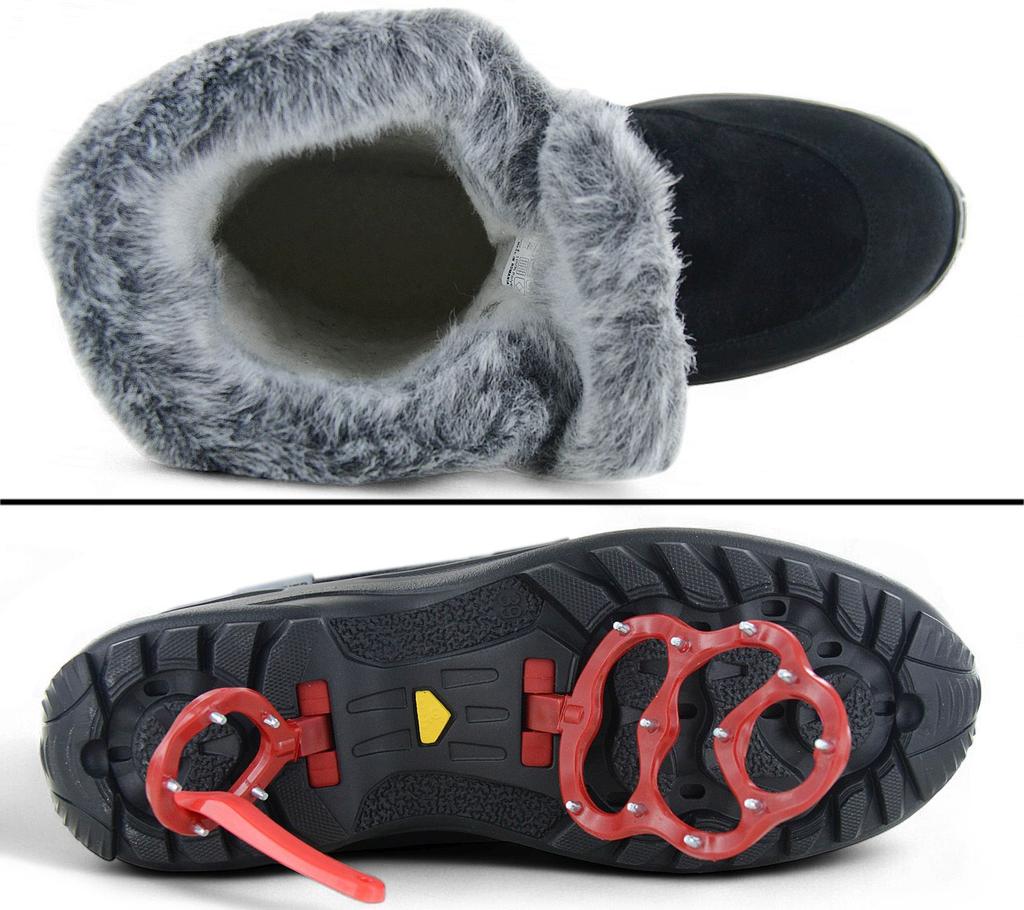 Lackner Kitzbühel Renate TX - Women's Winter Boots with Integrated Spikes 7606 Black ORIGINAL