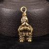Lucky Charm Copper Sculpture Brass Animal Statue Vintage Ornament