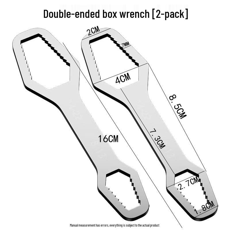 Universal Double-Headed Adjustable Plum Blossom Wrench Set
