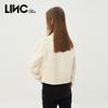Jin Yujie Women's 22% Wool Blend Round Neck Knit Cardigan