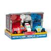 Melissa & Doug First Wooden Toy Emergency Vehicle Set with Key, Red, Ages 3 and Up, Authentic, 4607