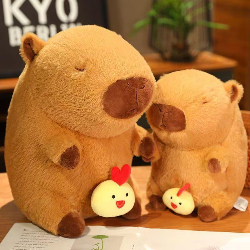 Large Capybara Plush Doll Pillow - Cute Gift for Girls' Sleep