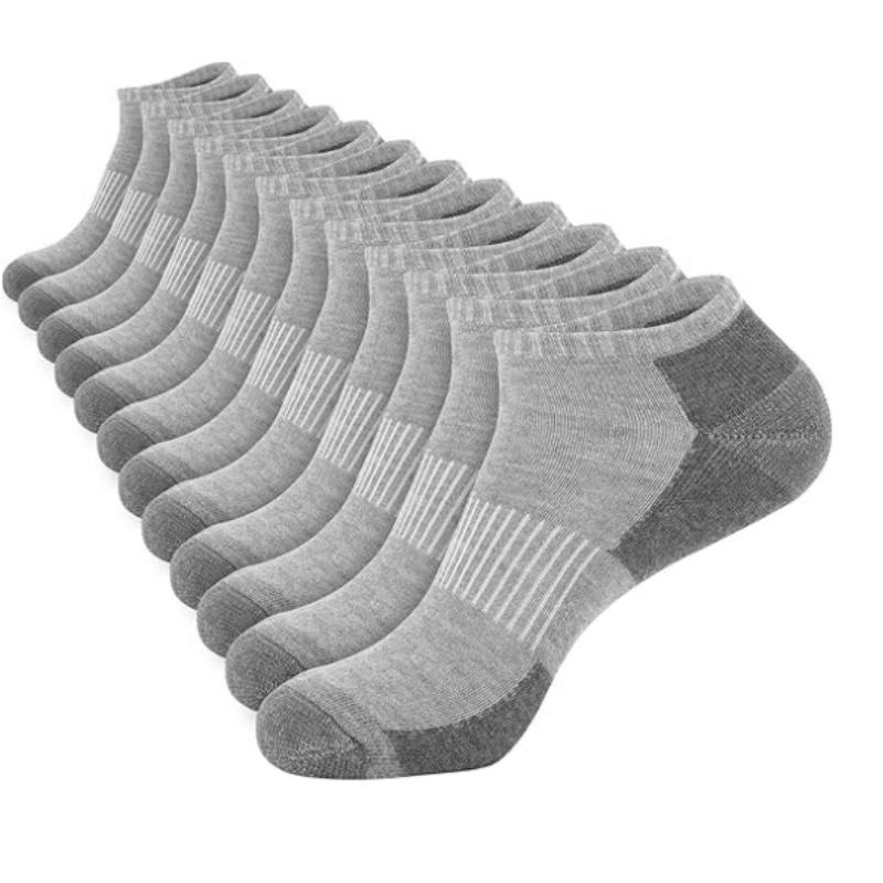12 Pairs Running Socks for Men Women Breathable Cushioned Athletic Ankle Socks Low Cut Socks Outdoor Sport Hiking Running