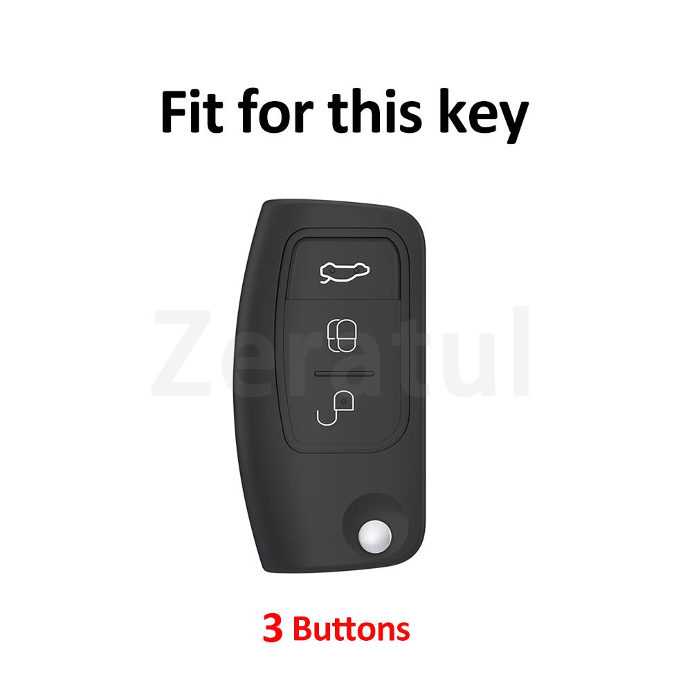 Fashion Tpu Keyless Car Flip Key Case Cover Shell Fob For Ford Escape Falcon C-Max Fiesta Focus 2 Ecosport Kugua Accessories