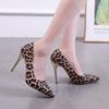 2025 Neue Damenpumps Sexy Leopard High Heels Mode Spitzschuh Elegant Damenschuhe Hohe Qualität Brautschuhe für Damen