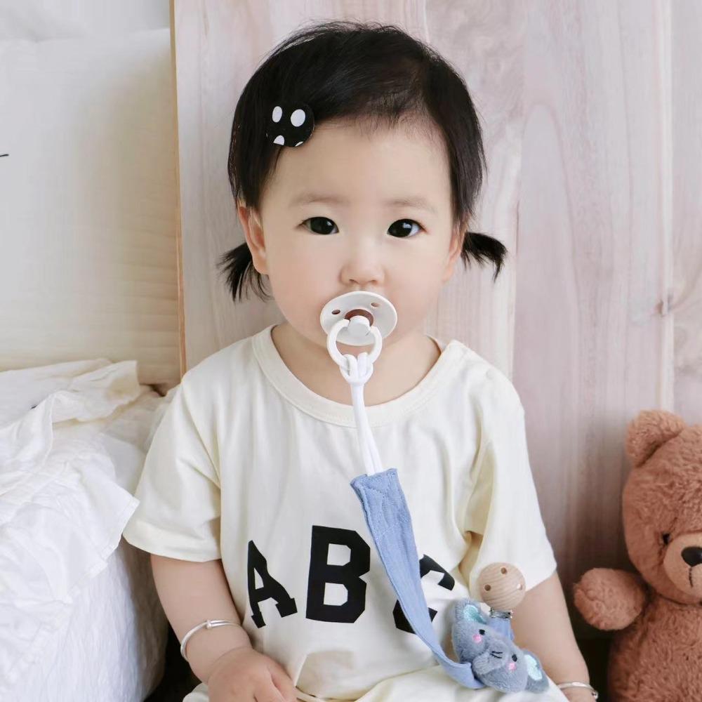 Cartoon Soother Holder Animals Doll Nipple Holder Clips Kawaii Baby Cloth Pacifier Chain  Children