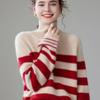 Fanzhen Women's High-Neck Thick Cashmere Blend Sweater