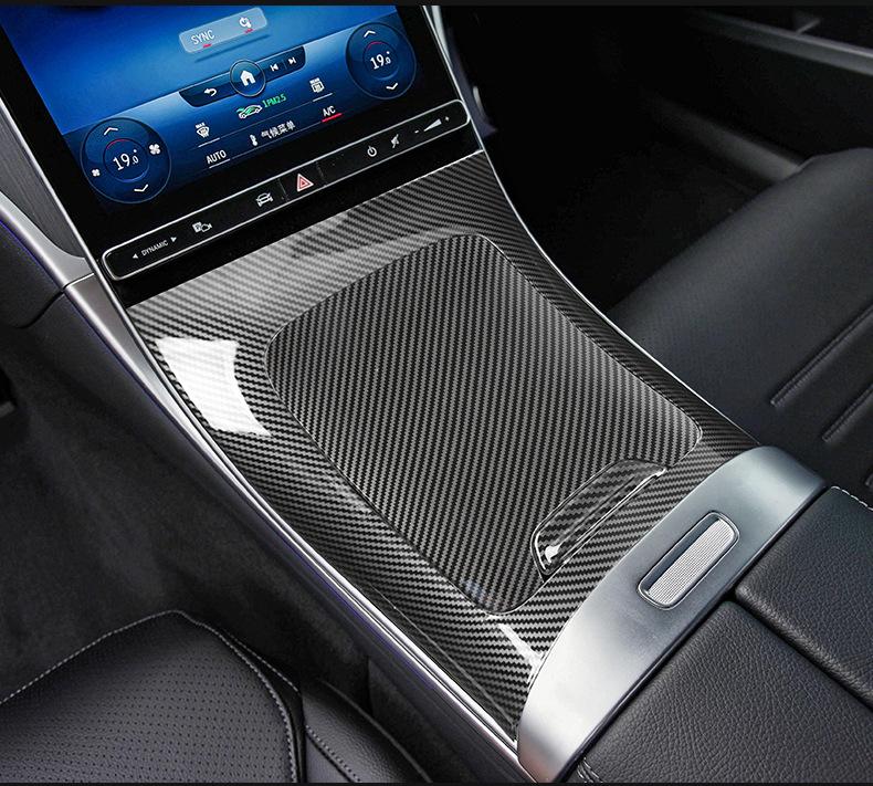 For Mercedes-Benz C-Class C200L C260L 2024 Interior Sticker Air Outlet Decoration Center Console Water Cup Holder Window Panel