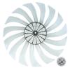 14 Inch Floor Fan Table Fan Blade With Nut Cover Household Silent Fan Blade Plastic Propeller Fan Blade 15 Leaves