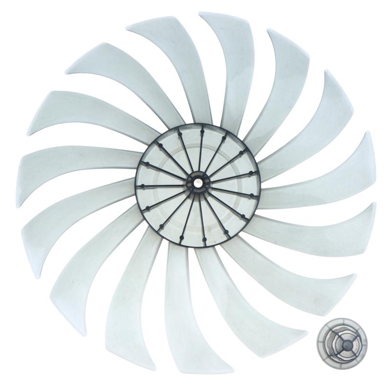 14 Inch Floor Fan Table Fan Blade With Nut Cover Household Silent Fan Blade Plastic Propeller Fan Blade 15 Leaves