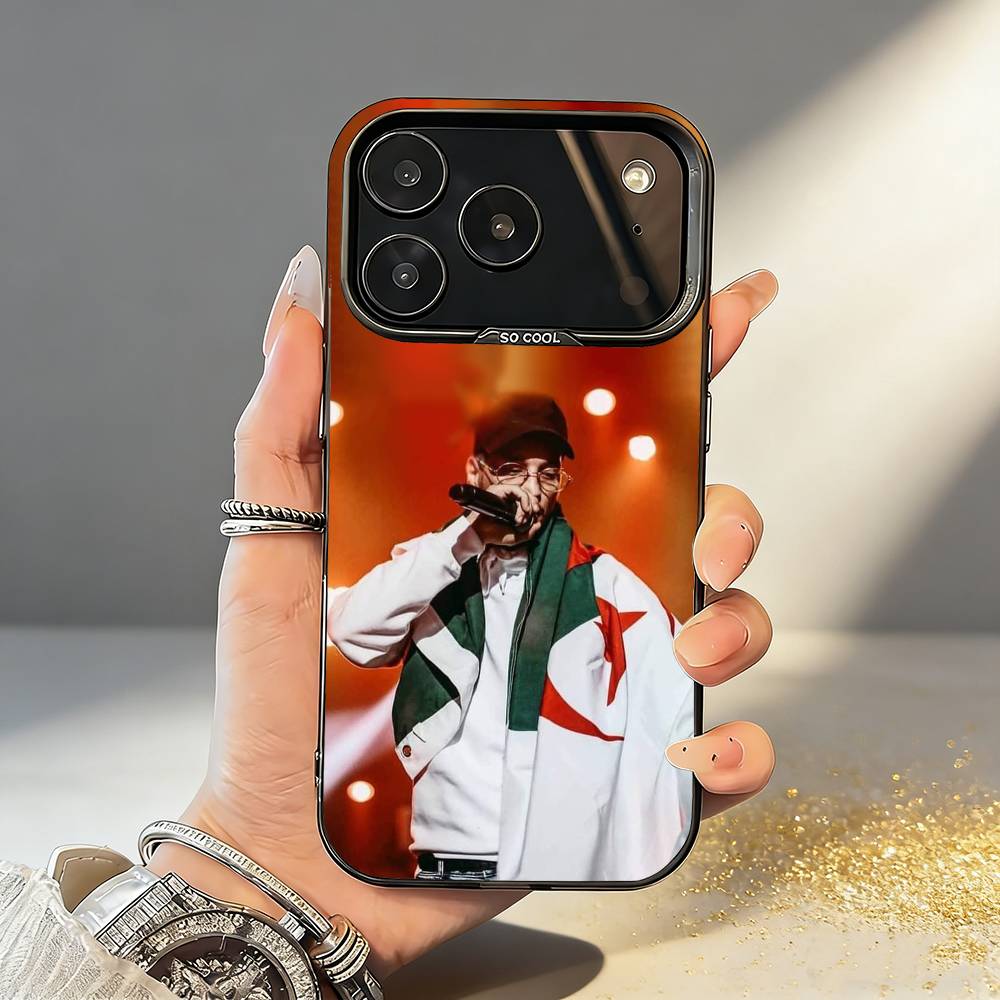 

Hip Hop S-Soolking Phone Case For iPhone17 16 15 14 13 12 Pro Max Grey Black Matte Laser Metallic Aurora Funda iPhone13PRO